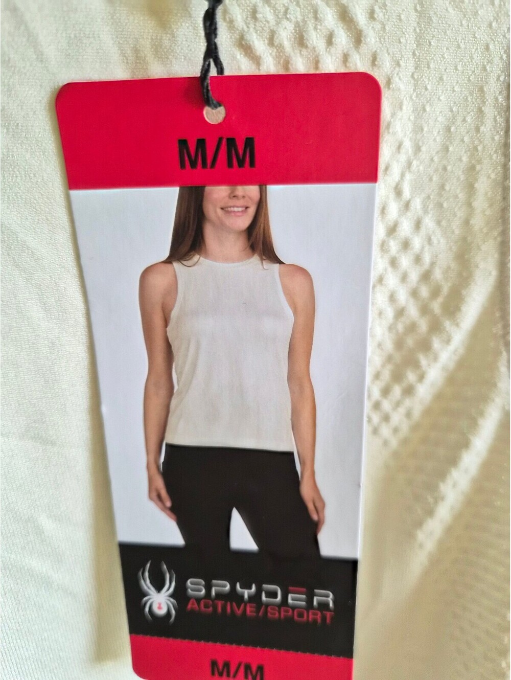 Spyder Active/Sport Women's Cream Sleeveless Athletic Tank Top M/M 0330